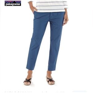 Patagonia Women’s Stretch All-wear Cropped Blue Chino Pants Sz 10